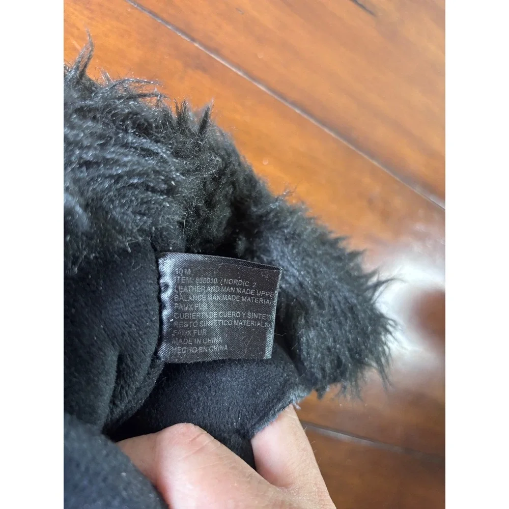 Khombu Nordic 2 Snow Boots Womens 10 Black Faux Fur Trim Waterproof Duck Boots